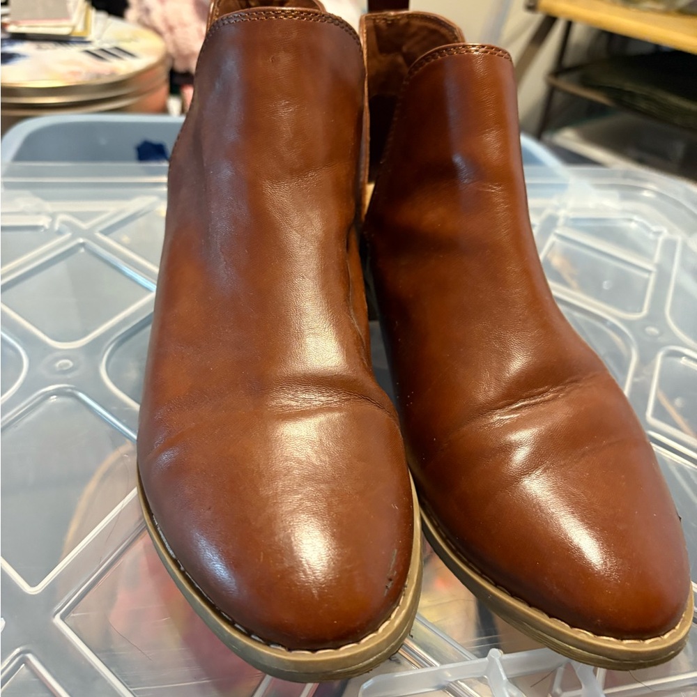 Men's Brown Leather Ankle Boots